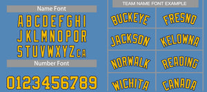 Custom Light Blue Yellow-Navy Bull Classic Sets Basketball Jersey