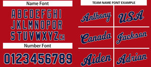 Custom Red Navy-White Classic Sets Sports Uniform Basketball Jersey