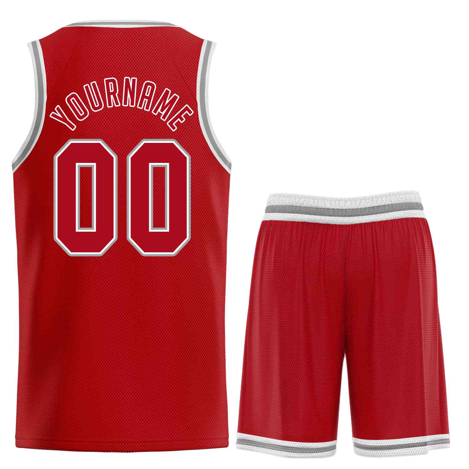 Custom Red White  Classic Sets Sports Uniform Basketball Jersey