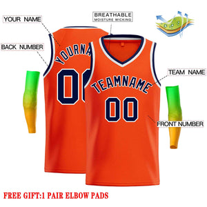 Custom Orange Purple-White Classic Tops Men Casual Basketball Jersey