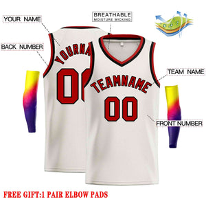 Custom Cream Maroon-Navv Classic Tops Men Casual Basketball Jersey