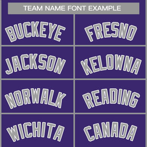 Custom Purple Gray-White Classic Tops Casual Basketball Jersey