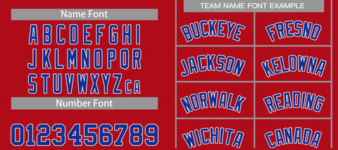 Custom Red Royal-White Classic Sets Curved Basketball Jersey