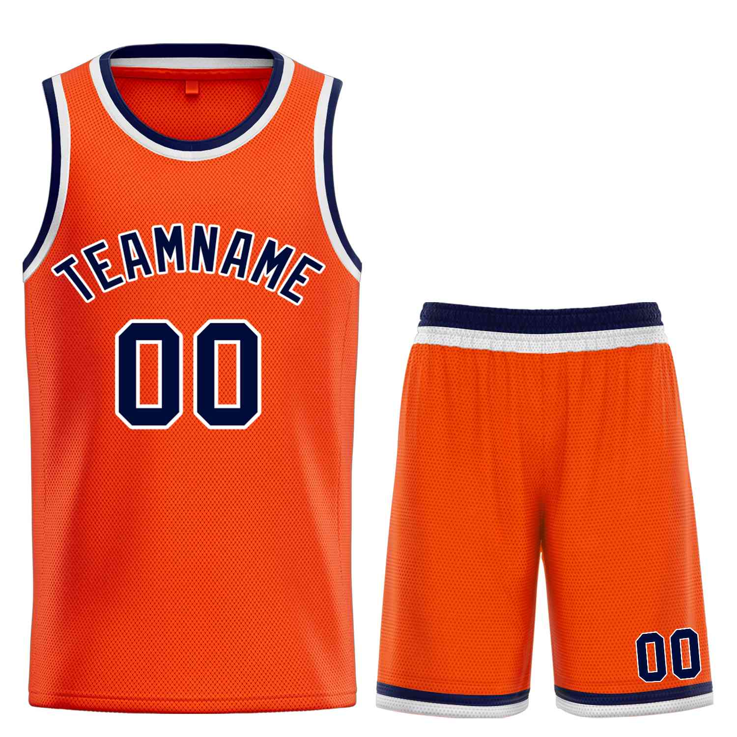 Custom Orange Navy-White Bull Classic Sets Basketball Jersey