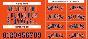 Custom Orange Navy-White Bull Classic Sets Basketball Jersey