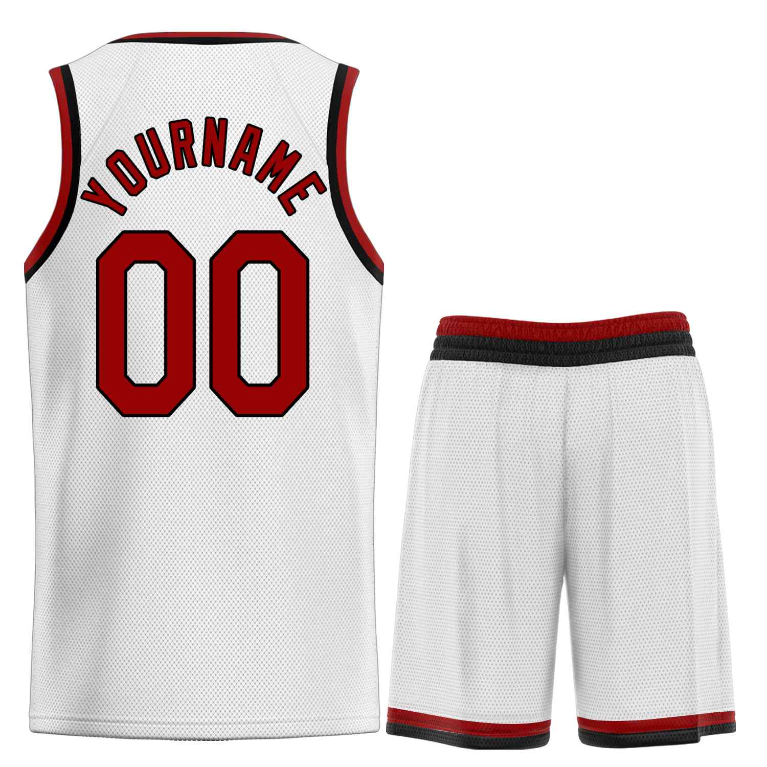 Uniforme de sport de guérison blanc marron-noir personnalisé, ensembles classiques, maillot de basket-ball