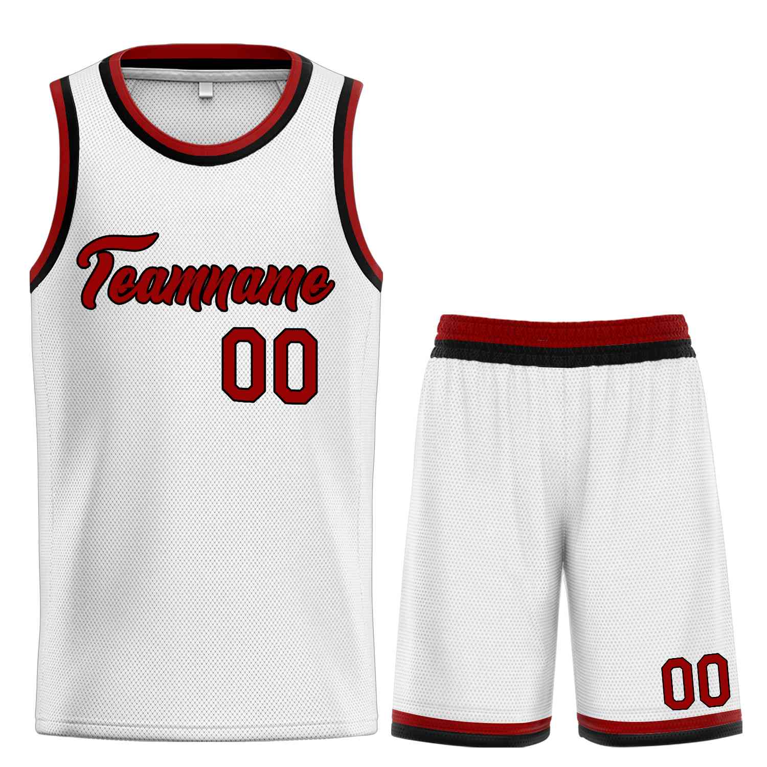 Uniforme de sport de guérison blanc marron-noir personnalisé, ensembles classiques, maillot de basket-ball