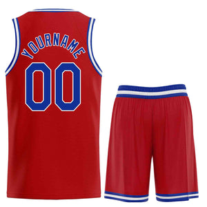 Uniforme de sport personnalisé rouge Royal-blanc, ensembles classiques de basket-ball, maillot de basket-ball