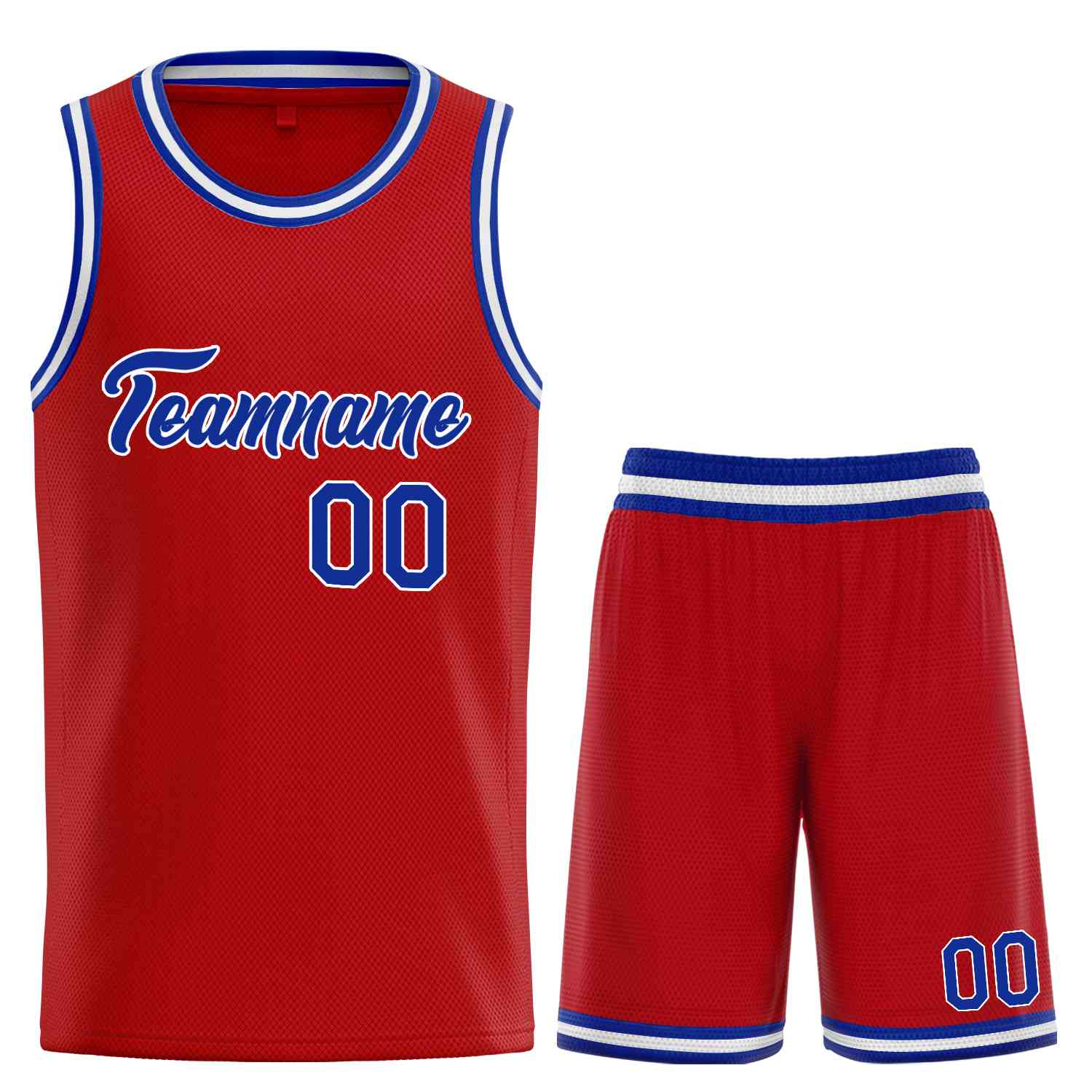 Custom Red Royal-White Heal Sports Uniform Classic Sets Basketball Jersey