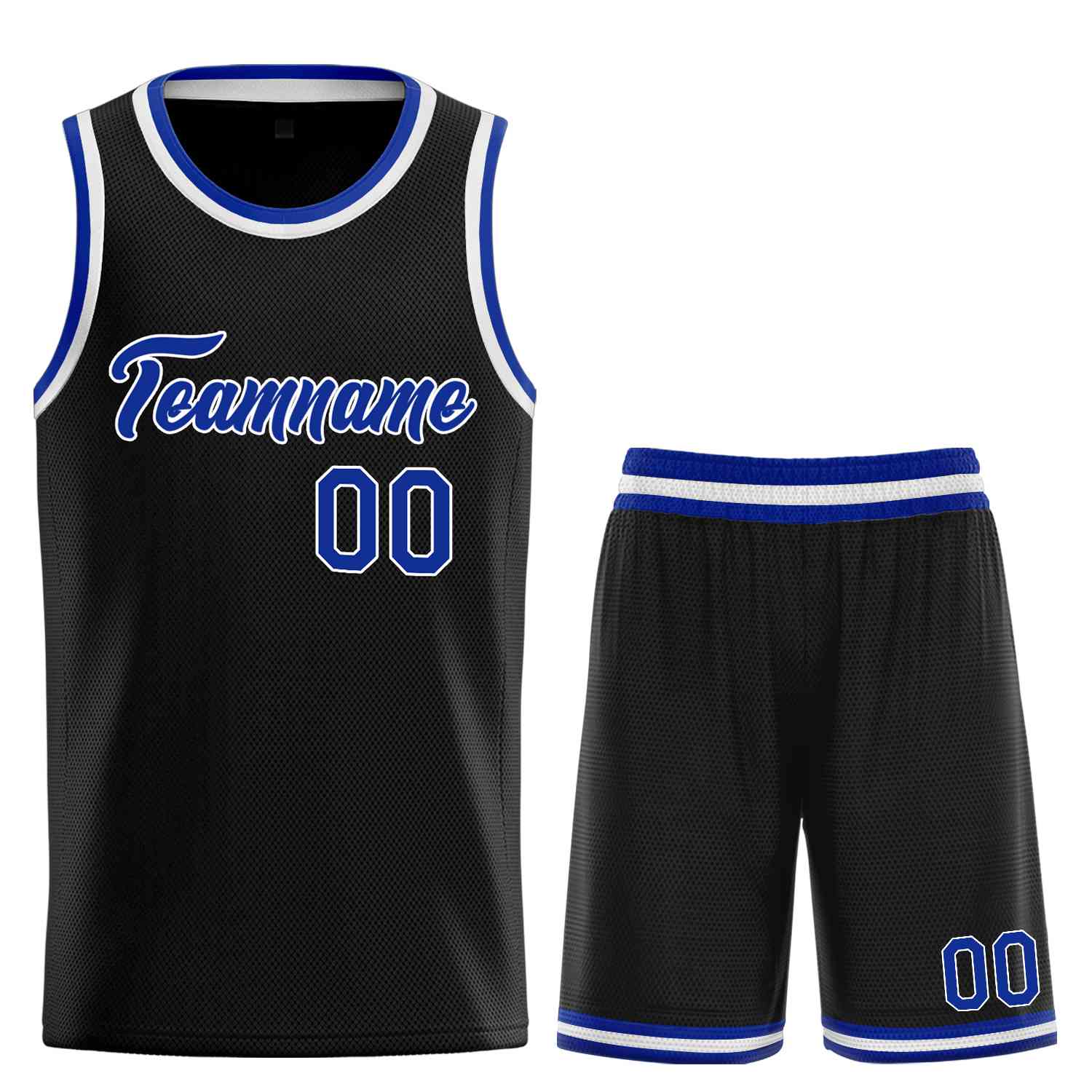 Custom Black Royal-White Heal Sports Uniform Classic Sets Basketball Jersey