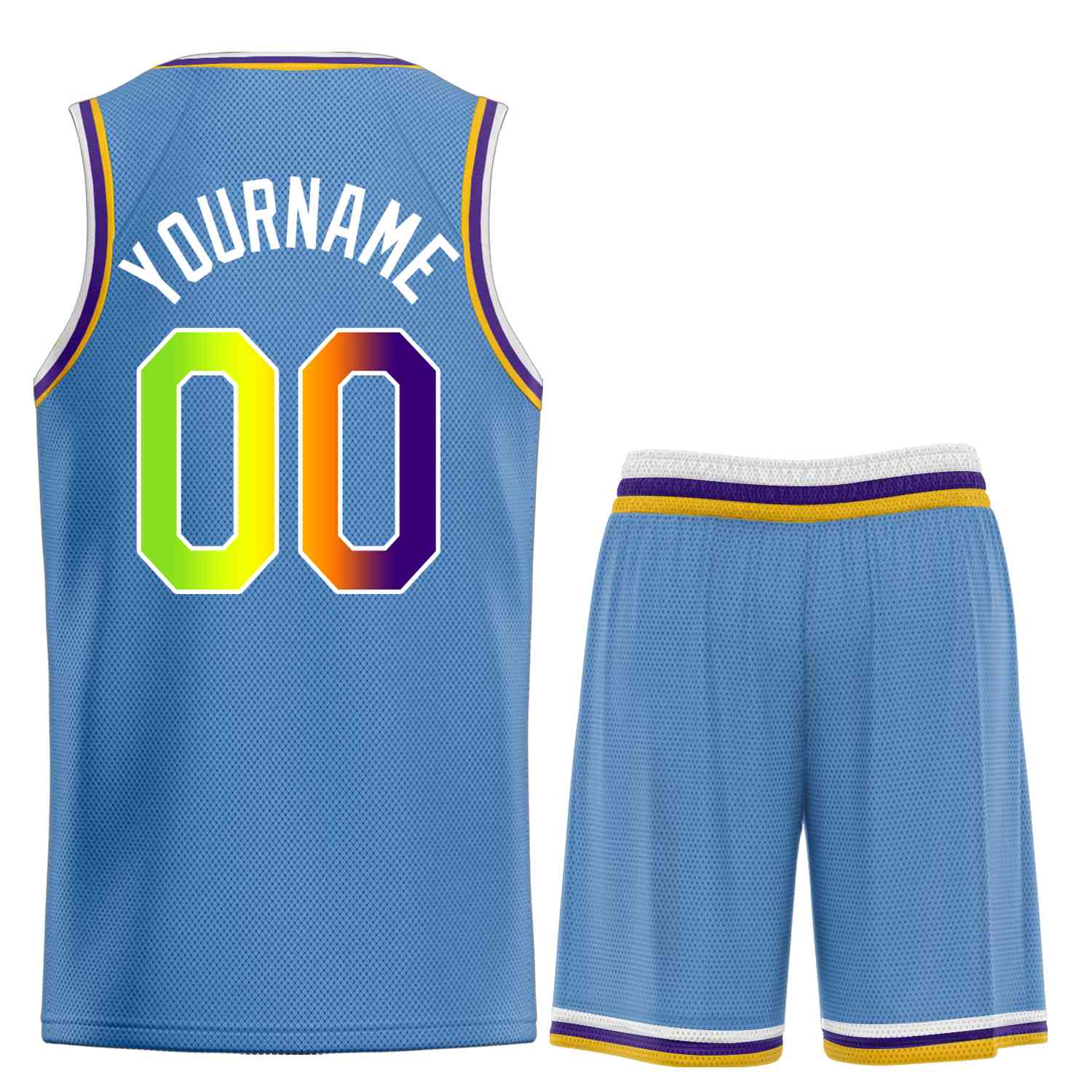 Custom Light Blue Green-White Heal Sports Uniform Classic Sets Basketball Jersey