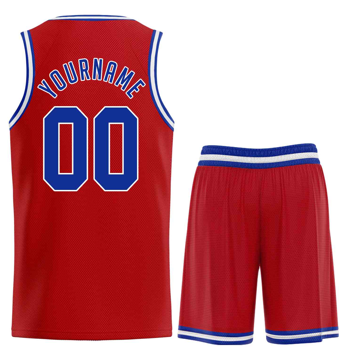 Ensembles classiques rouges et blancs personnalisés, uniforme de sport, maillot de basket-ball