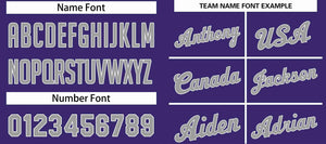 Custom Purple Gray-White Classic Sets Sports Uniform Basketball Jersey