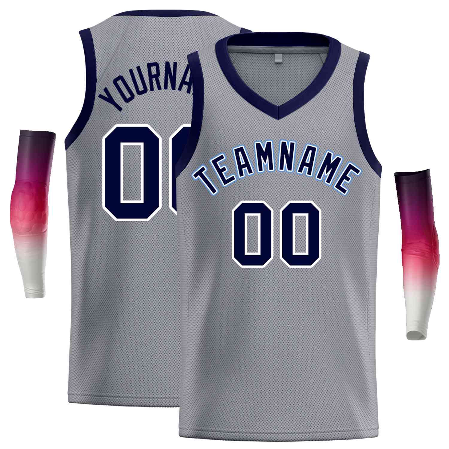 Custom Dark Gray Navy-White Classic Tops Men Casual Basketball Jersey