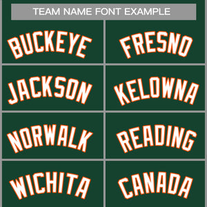 Custom Green White-Orange Classic Tops Casual Basketball Jersey