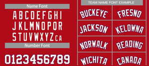 Custom Red White-Royal Classic Sets Curved Basketball Jersey