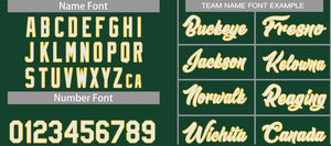 Custom Hunter Green White-Yellow Heal Sports Uniform Classic Sets Basketball Jersey