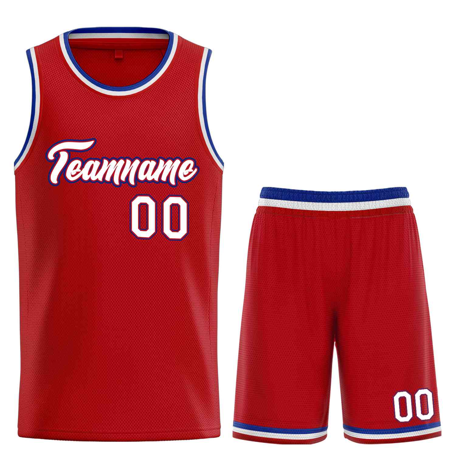 Custom Red White-Royal Heal Sports Uniform Classic Sets Basketball Jersey