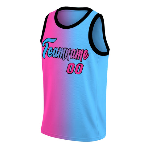 Black And Blue Basketball Jersey