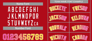 Custom Red Pink-White Classic Sets Curved Basketball Jersey