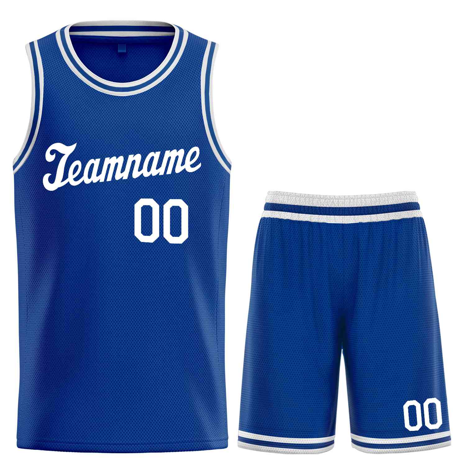 Custom Royal White Classic Sets Sports Uniform Basketball Jersey