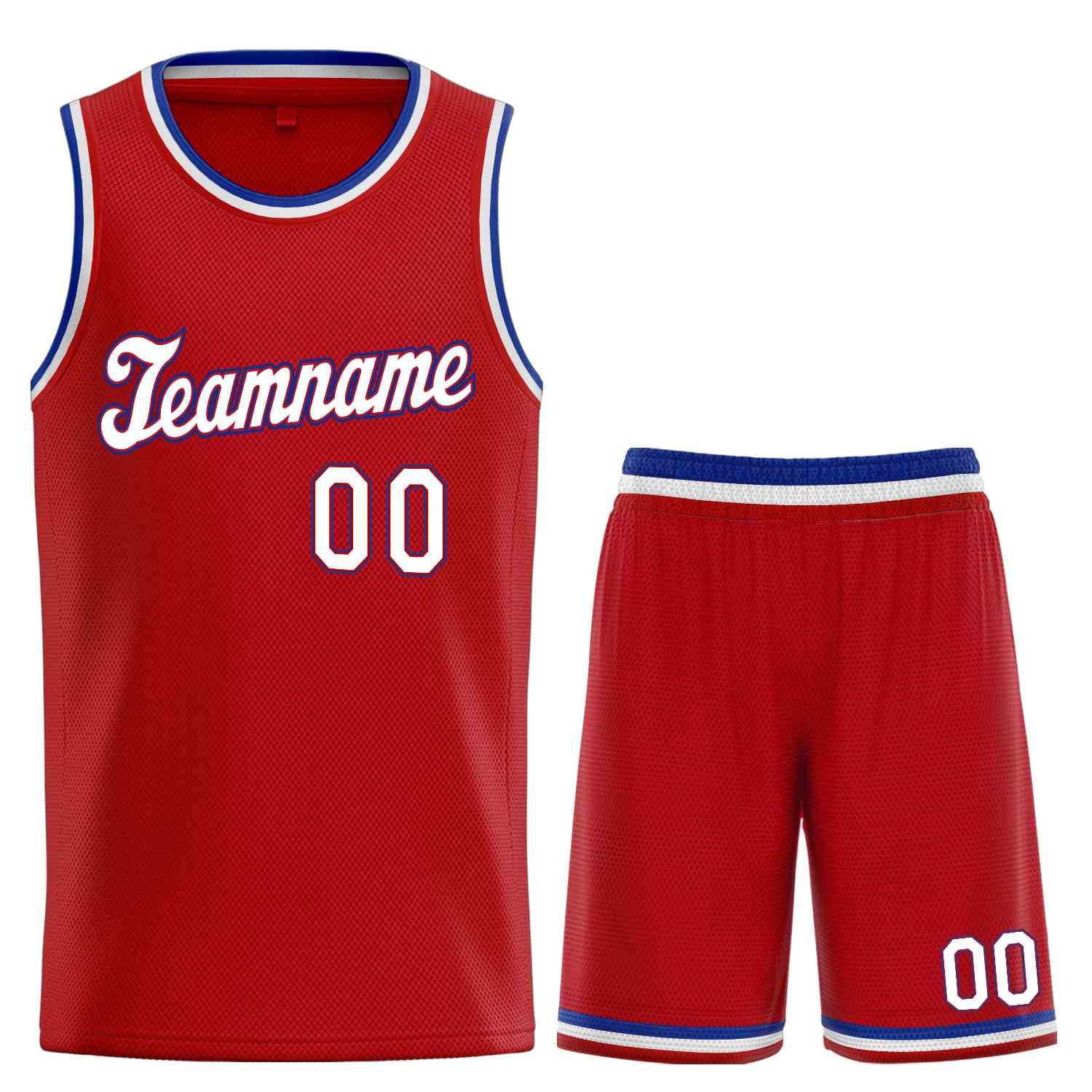 Ensemble classique rouge blanc-Royal personnalisé, maillot de basket-ball uniforme de sport