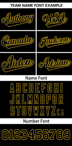 Custom Black Gold Personalized Gradient Ribbed Design Authentic Baseball Jersey
