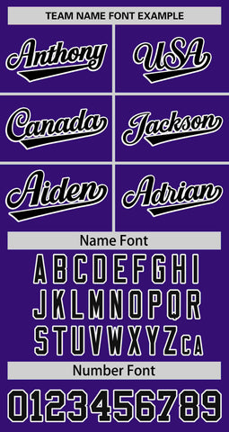Custom Purple Black Thorns Ribbed Classic Style Authentic Baseball Jersey