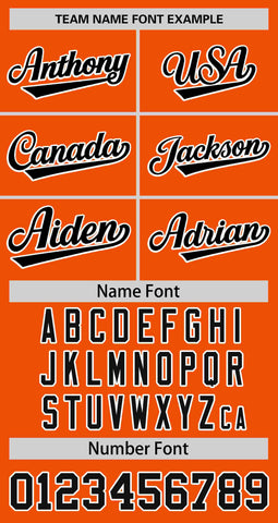 Custom Orange Black Thorns Ribbed Classic Style Authentic Baseball Jersey