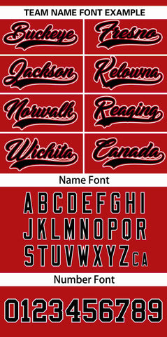 Custom Red Black Personalized Arizona City Nightscape Authentic Baseball Jersey