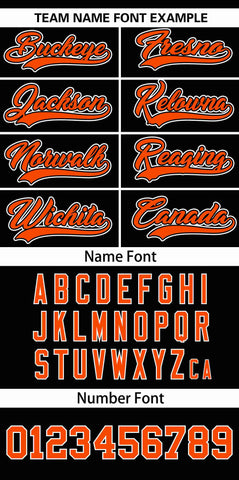 Custom Black Orange Personalized Baltimore City Nightscape Authentic Baseball Jersey