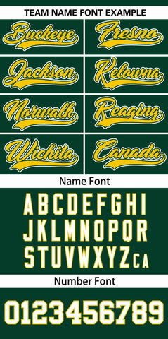 Custom Green Gold Personalized Oakland City Nightscape Authentic Baseball Jersey