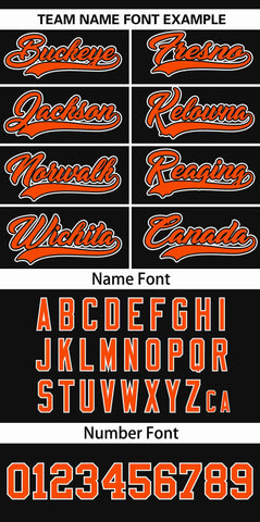 Custom Black Orange Personalized San Francisco City Nightscape Authentic Baseball Jersey