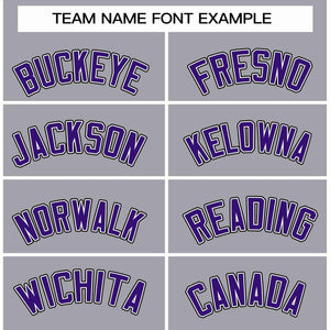 Custom Gray Purple-White Raglan Sleeves Varsity Full-Snap Letterman Jacket