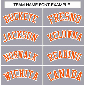 Custom Gray Orange-White Raglan Sleeves Varsity Full-Snap Letterman Jacket