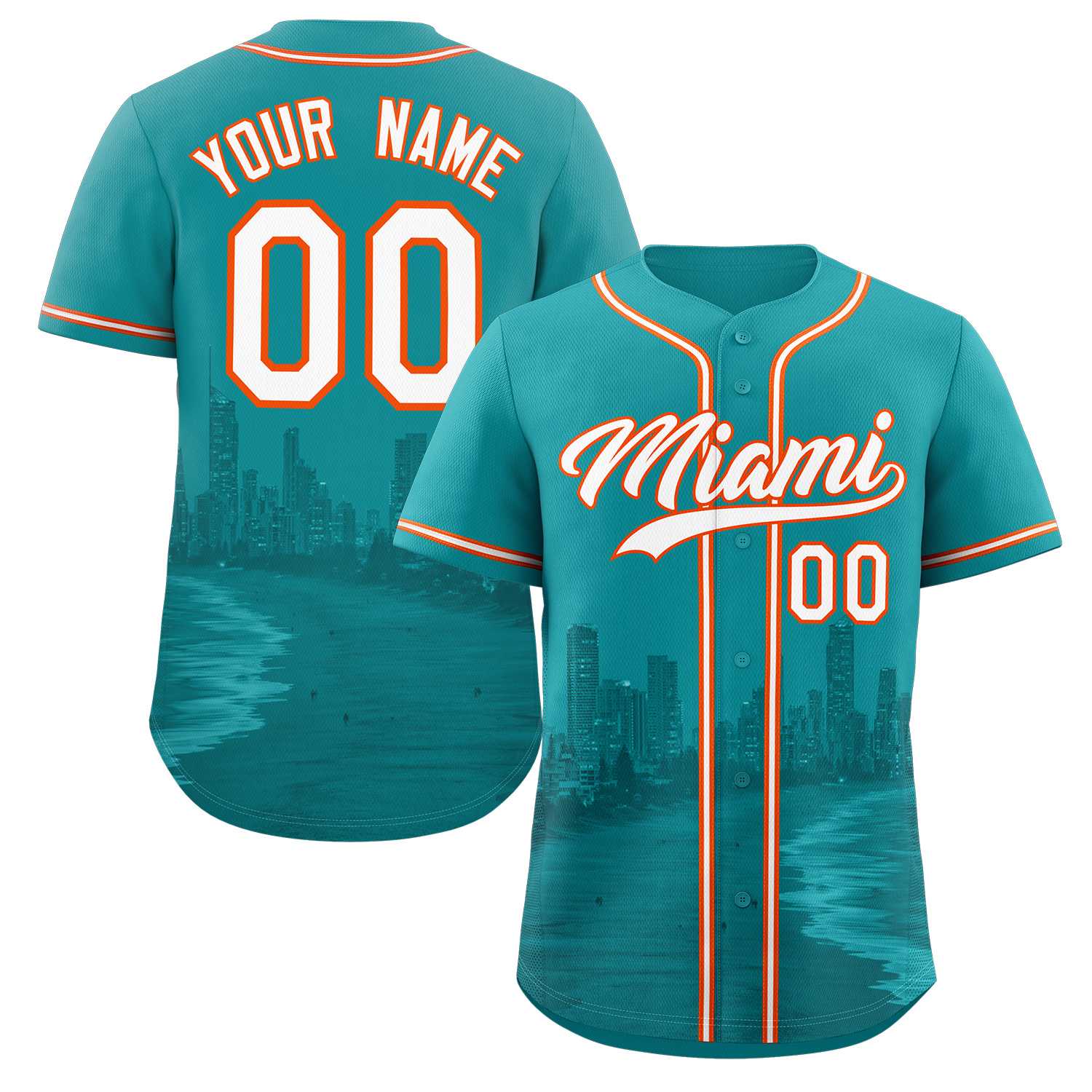 Aqua City Connect Baseball Jersey