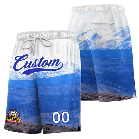 Custom Personalized Denver City Landscape Basketball Shorts