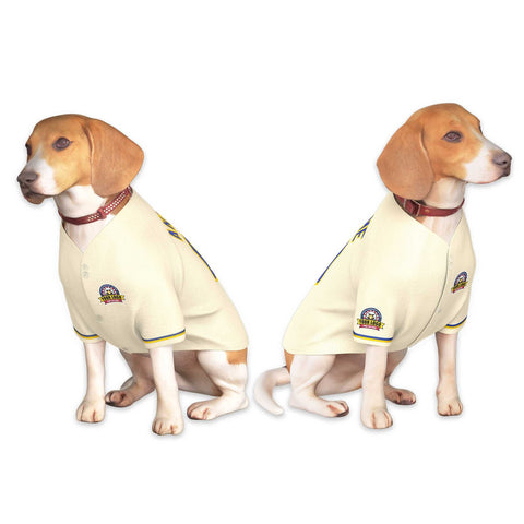 Custom Khaki Royal-Gold Classic Style Dog Jersey