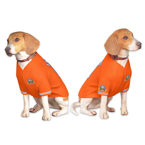 Custom Orange White-Royal Classic Style Dog Jersey