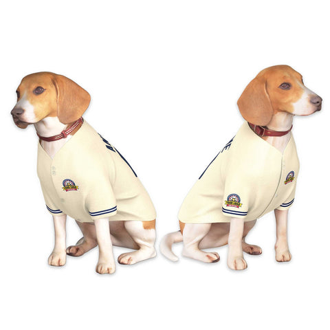 Custom Khaki Navy Classic Style Dog Jersey