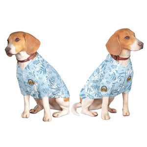 Maillot pour chien à motif graffiti blanc bleu poudre personnalisé