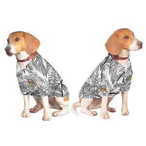 Maillot pour chien à motif graffiti blanc et noir personnalisé