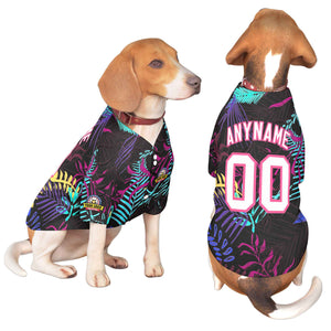 Custom White Pink Graffiti Pattern Dog Jersey