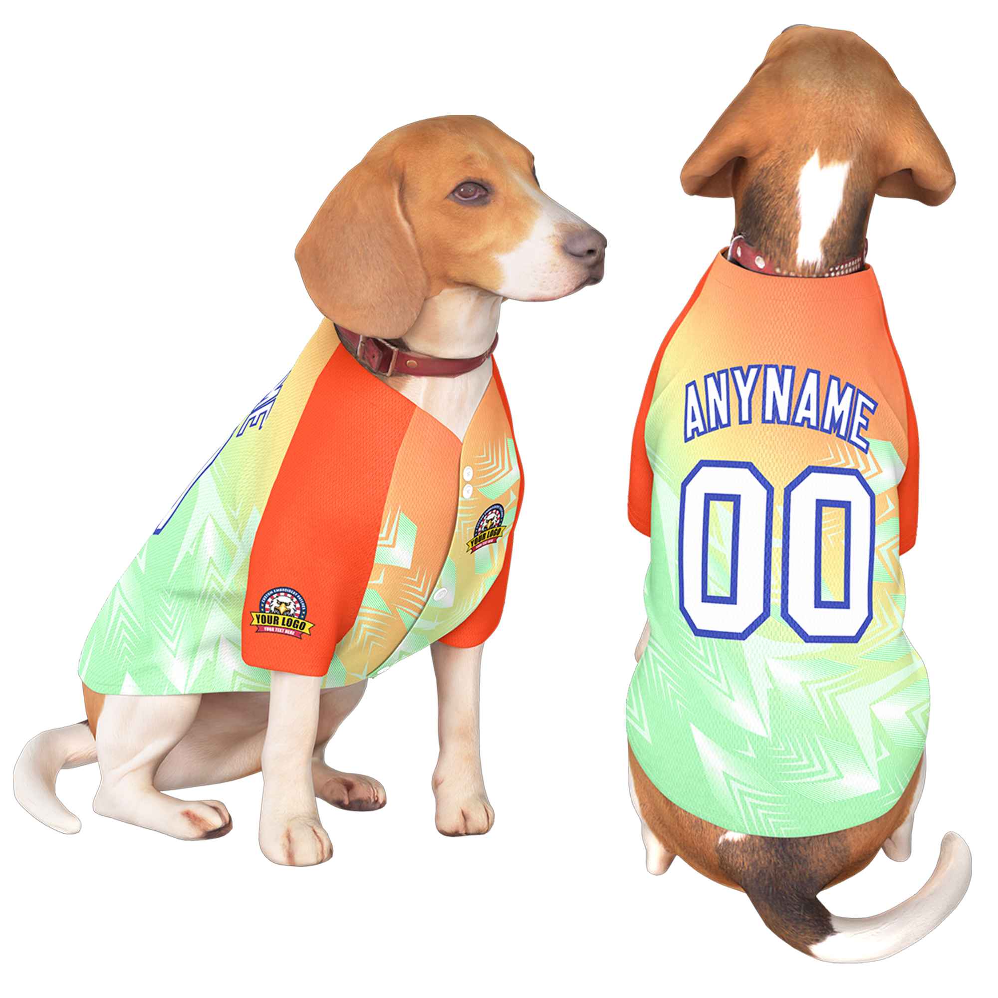 Custom White Royal Graffiti Pattern Dog Jersey