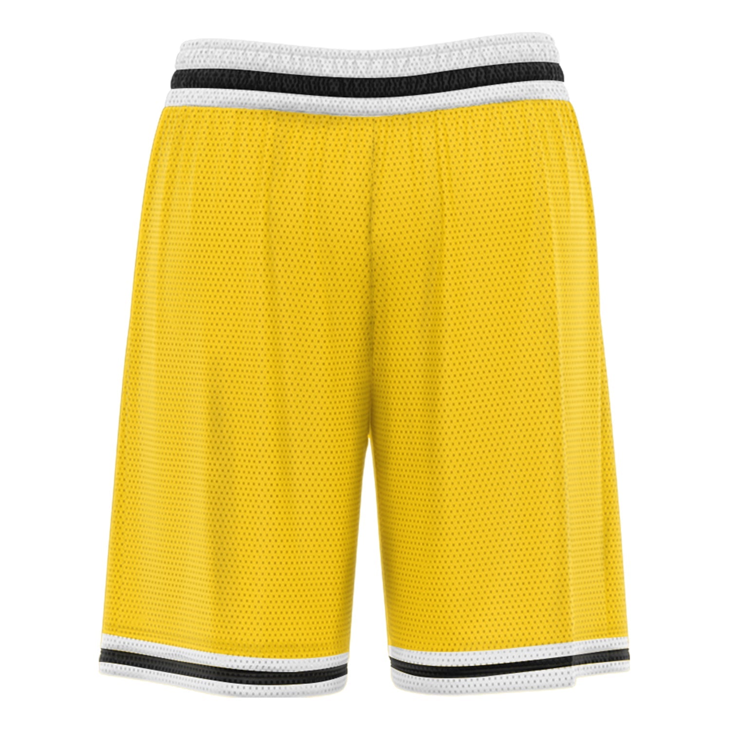 Short de basket jaune noir personnalisé