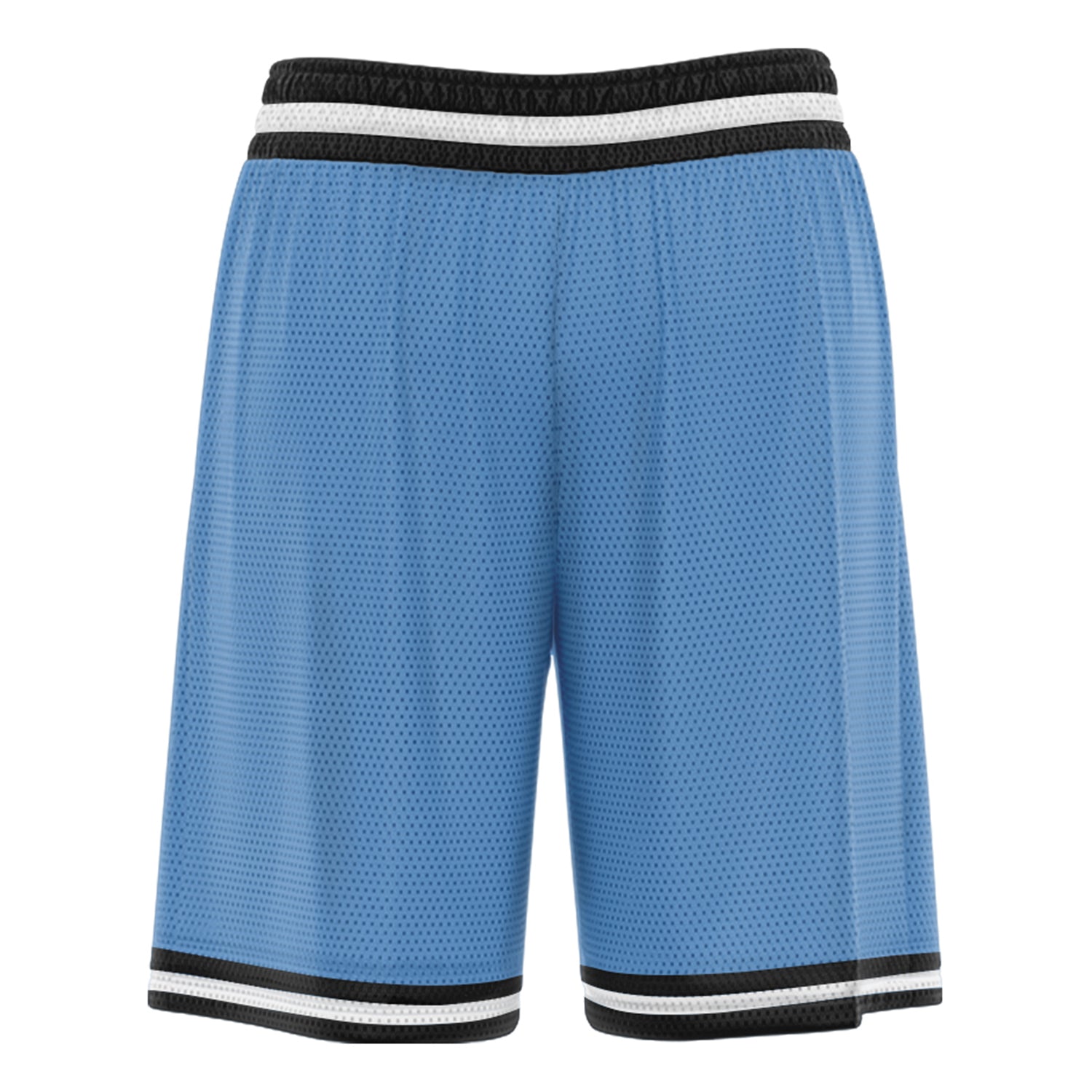 Short de basket personnalisé bleu clair blanc noir