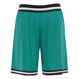 Short de basket personnalisé vert noir blanc