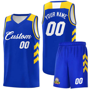 Custom Royal White Classic Sets Sports Uniform Basketball Jersey