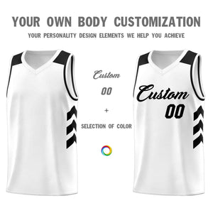 Custom White Black Classic Sets Sports Uniform Basketball Jersey