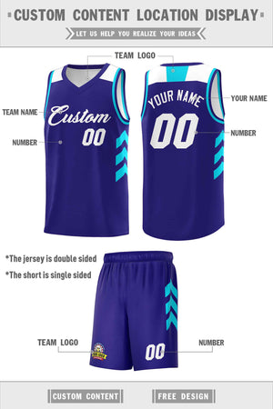 Custom Royal White Classic Sets Sports Uniform Basketball Jersey